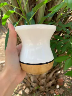 10 X Cuia Bicolor Fosca Para Chimarrão em Madeira GRAVADA Diversas Cores