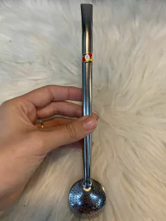 Bomba de Chimarrão Com Aplique Sem Rosca Diversas Modelos - loja online