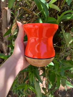 Cuia Bicolor Para Chimarrão em Madeira Diversas Cores - InemoChimas