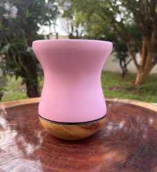 Cuia Bicolor Fosca Para Chimarrão em Madeira Diversas Cores - InemoChimas