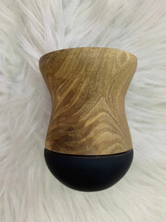 Cuia Bicolor Invertida Para Chimarrão em Madeira Diversas Cores - comprar online