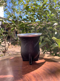 Cuia de Chimarrão Porongo Torpedo Bocal Inox Colorida + Tapa Erva - loja online