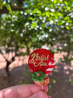 Enfeite de Chimarrão em Biscuit 790 (Especial de Natal)3