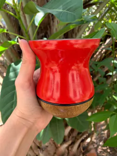 10 X Cuia Bicolor Fosca Para Chimarrão em Madeira GRAVADA Diversas Cores na internet