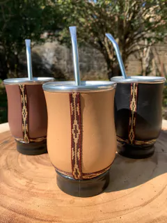 Kit Tereré Material Sintético: Cuia + Bomba de INOX Diversas Cores