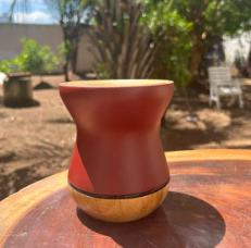 Cuia Bicolor Fosca Para Chimarrão em Madeira Diversas Cores na internet