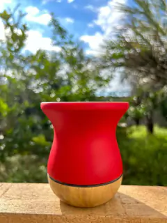 Imagem do Cuia Bicolor Fosca Para Chimarrão em Madeira Diversas Cores