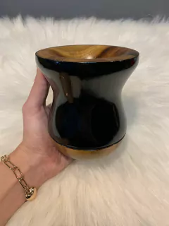 10 X Cuia Bicolor Fosca Para Chimarrão em Madeira GRAVADA Diversas Cores - loja online