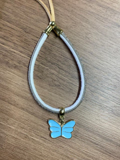 Pulseira / Schoker para cuia de chimarrão VIP Borboleta Primavera - InemoChimas