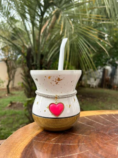 Pulseira / Schoker para cuia de chimarrão VIP Cristal