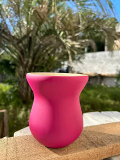 Cuia Colorida Fosca Para Chimarrão em Madeira Diversas Cores - comprar online