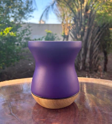 Cuia Bicolor Fosca Para Chimarrão em Madeira Diversas Cores