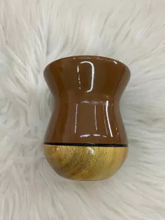 10 X Cuia Bicolor Fosca Para Chimarrão em Madeira GRAVADA Diversas Cores - comprar online