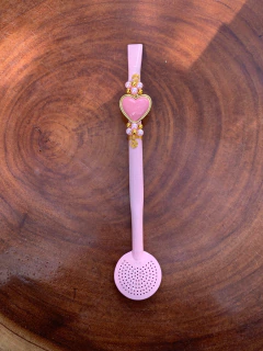 BOMBA INOX COLORIDA COM PINGENTE - comprar online