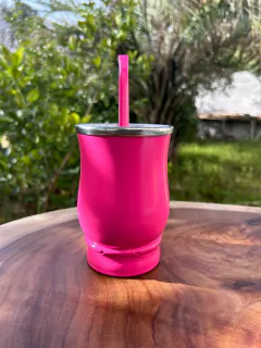 Kit Tereré: Cuia + Bomba de Inox Colorida Diversas Cores