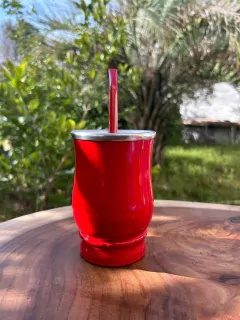 Kit Tereré: Cuia + Bomba de Inox Colorida Diversas Cores na internet