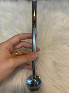 Bomba de Chimarrão Com Aplique Sem Rosca Diversas Modelos - comprar online