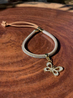 Pulseira / Schoker para cuia de chimarrão VIP Borboleta Primavera