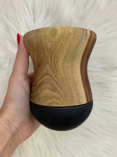 Imagem do Cuia Bicolor Invertida Para Chimarrão em Madeira Diversas Cores
