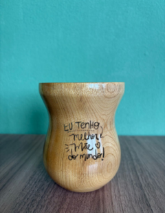Cuia de Madeira Gravada: ESPECIAL MÃES - comprar online