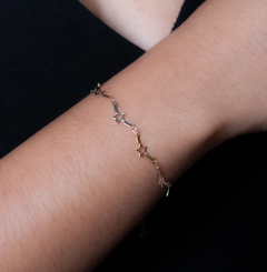 PULSEIRA DE ESTRELAS OURO 18K