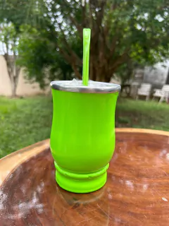 Kit Tereré: Cuia + Bomba de Inox Colorida Diversas Cores - loja online