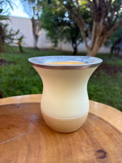 Imagem do Cuia de Chimarrão Porongo Bicolor Bocal Inox Colorida