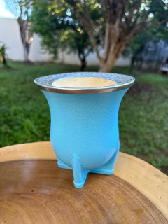 Cuia de Chimarrão Porongo Torpedo Bocal Inox Colorida na internet