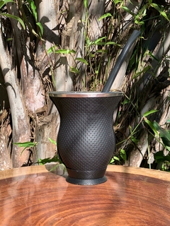 Kit Cuia Colorida de Porongo Revestida em Material Sintético + Bomba Inox Pintada Fosca na internet