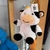 Llavero de peluche de vaquita