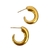 Aretes hoops dorados