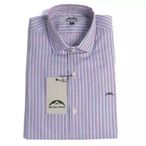 Camisa Manga Larga Peter Good Slim Fantasias Lineas Finas
