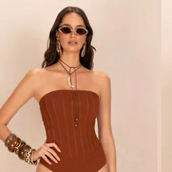 Maiô Auto relevo Terra/ Black - comprar online