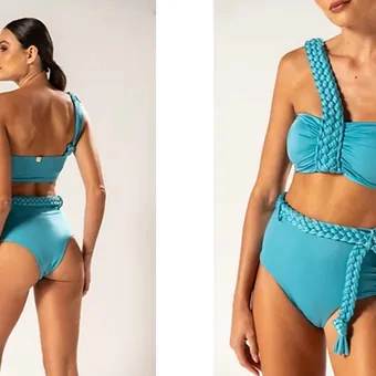 Biquíni Hotpant Trança