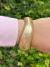 Maxi Bracelete Orgânico Dourado Folheado a Ouro - Fosco - comprar online