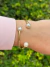 Bracelete Trio de Pérolas Folheado a Ouro - comprar online