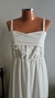 Vestido longo off white P - comprar online