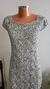 Vestido crochet prata midi 38/40 - comprar online