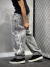 CALÇA BAGGY JEANS TRIPSIDE “TRIBAL” STONED GREY