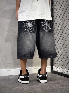 BERMUDA JEANS JORDS TRIPSIDE “TELA UP” USED BLACK