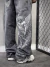 CALÇA DENIM BAGGY ANGEL STONED na internet