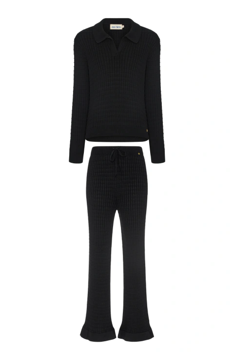 Conjunto de Tricot Enlace Preto