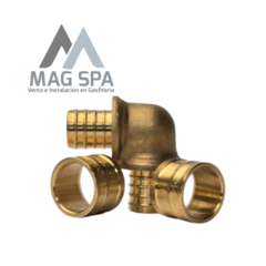 Codo PEX 20 x 20 mm Casquillo - Mag Ferreteria