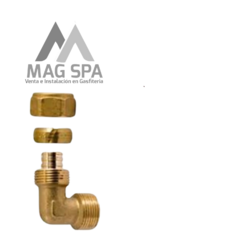 Imagen de Codo PEX 25 X 3/4"HE a Tuerca de Apriete 25 mm