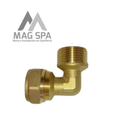 Codo PEX 25 X 3/4"HE a Tuerca de Apriete 25 mm - Mag Ferreteria