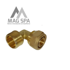 Codo PEX 25 X 3/4"HE a Tuerca de Apriete 25 mm - comprar online
