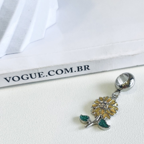 Berloque Girassol Resinado - comprar online