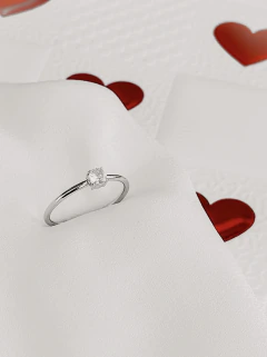 Anel Solitário Fino Luxo - comprar online