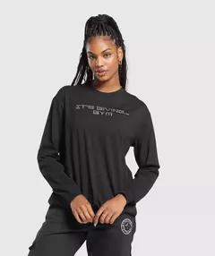 It's Giving Gym Oversized Long Sleeve Top