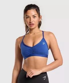 Ruched Strappy Sports Bra - comprar en línea
